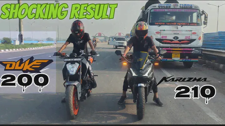 Hero Karizma XMR 210 VS KTM Duke 200 Drag Race 2024 Shocking Result