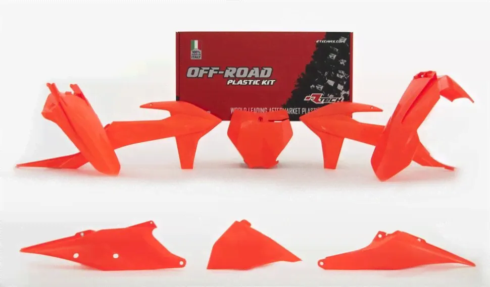 Комплект пластика KTM SX/SXF/XC/XC-F 125-450 2019-2022 г., неоново-оранжевый