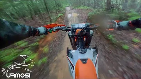 I didn't expect that... how good is the 2024 KTM 300XC to ride in the 🌧️
