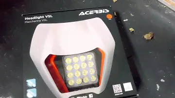 How to install the Acerbis Mascherina VSL headlight quickly, all steps and easy to follow